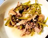 フキと豚肉の煮物作り方4写真