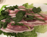 レタスと豚肉とパクチーの重ね蒸し作り方2写真