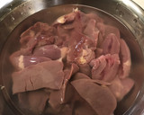 鶏レバーの陳皮と生姜の甘辛煮作り方1写真