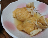昆布だしが効いてる白和えのあげ包み煮作り方6写真