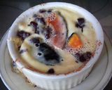 昼おやつ♪レンジでカボチャ小豆のプリン作り方4写真