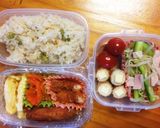 息子弁当&ママへのお弁当180502作り方8写真