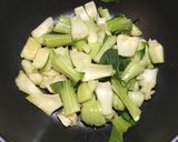 チンゲンサイだけ！ごま油炒め作り方3写真
