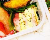 ズボラで愛♡ハムカツおにぎり弁当作り方1写真