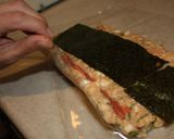 簡単♪お弁当に！レンジde鶏ひき肉のり巻作り方6写真