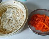 簡単！にんじんともやし炒め作り方1写真