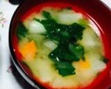 白カブと油揚げの味噌汁作り方21写真