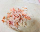 包丁いらず、茹でいらずのカニカマサラダ作り方1写真