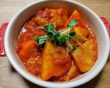簡単！鶏肉とゴロゴロ野菜のトマト煮作り方5写真