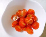 ´ω`ღプチトマトと塩こんぶの卵炒めღ作り方2写真