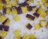 グルラボでさつまいものおこわです。作り方4写真