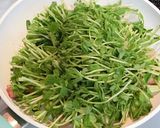 豆苗と厚切りベーコンの卵とじ炒め☆作り方3写真