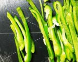 味付けは梅昆布茶！ゆでピーマンの和え物作り方1写真