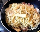 エリンギとベーコンのバター醤油パスタ作り方4写真