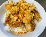 油淋鶏ソース丼作り方10写真