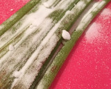 ふきと山椒やわらかつくねの煮物作り方1写真