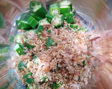 3分cook②☆おくらのごまおかか和え作り方3写真