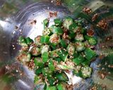 3分cook②☆おくらのごまおかか和え作り方4写真
