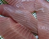 マグロと小松菜の炒め物作り方1写真
