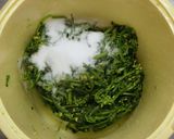 菜の花の塩漬け（古漬け）の煮物作り方4写真