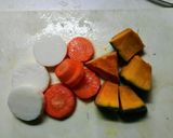 がんもと山芋などの一緒煮作り方1写真