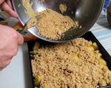 簡単超美味しい✾りんごの時短クランブル作り方5写真