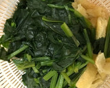 ほうれん草と薄揚げのおひたし作り方2写真