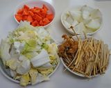 榎茸と野菜のチーズクリーム煮作り方1写真