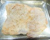 グリルで鶏もも肉の塩焼き。辛味噌添え！作り方3写真