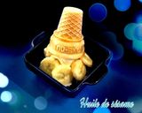 バニラコーンアイスをごま油で香ばしく作り方3写真