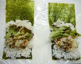 簡単！おにぎりコロコロ☆たけのこ餃子作り方1写真