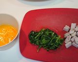 ふんわり豚もも肉とほうれん草の卵とじ作り方2写真