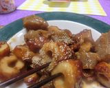 コンニャクと竹輪（ちくわ）　もろ味噌炒め作り方10写真