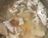 豚バラ入り筍の味噌汁作り方3写真