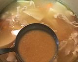 豚バラ入り筍の味噌汁作り方4写真