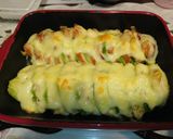 サラダチキンとアボカドのチーズ焼き作り方4写真