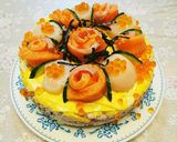 ちらし寿司のケーキ作り方7写真