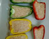 端午の節句♥鯉のぼり(ピーマン)の肉詰め作り方4写真