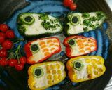 端午の節句♥鯉のぼり(ピーマン)の肉詰め作り方18写真