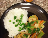 小松菜と玉ねぎの白モツ醤油炒め作り方4写真