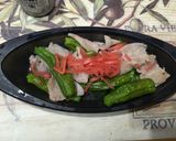 シシトウ豚バラの煮物作り方4写真