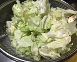 豆苗とキャベツのチョレギサラダ作り方1写真