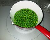 さやを使って炊くグリーンピースご飯作り方3写真