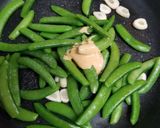 スナップえんどうガチでにんにく炒め作り方3写真