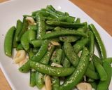 スナップえんどうガチでにんにく炒め作り方4写真