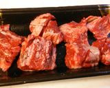 牛中おちカルビ丼。作り方1写真