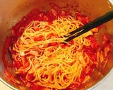 トマト缶で時短＊冷製トマトスパゲティ♡作り方5写真