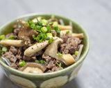 きのこのサッパリ牛丼作り方9写真