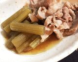蕗の豚肉煮作り方6写真