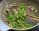 ピーマンひき肉炒め作り方5写真